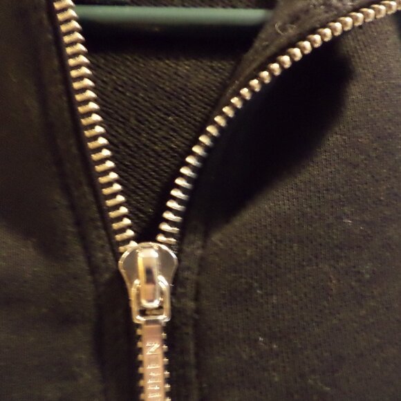 Ralph Lauren Sweatshirt Zip Vest Hooded Sleeveless ~ Black ~ Size: Large - Picture 2 of 9